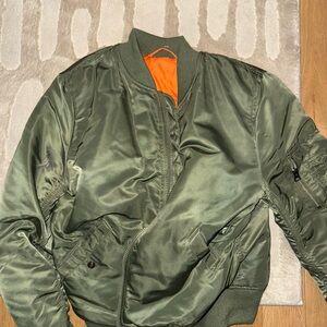 Alpha Indistries Olive Bomber Jacket